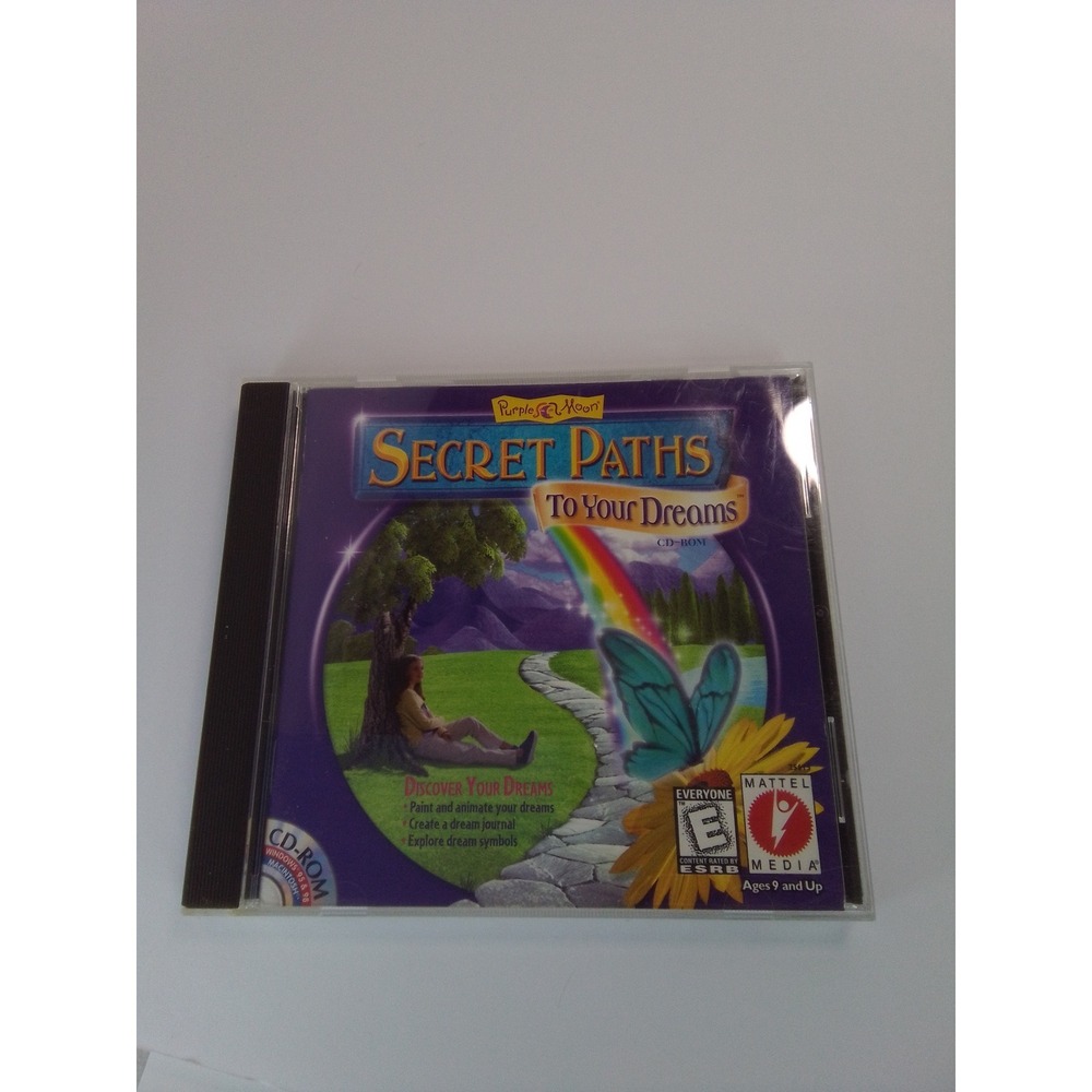 Purple Moon Secret Paths To Your Dreams CD-ROM PC Mac 1999 Mattel Media Vintage